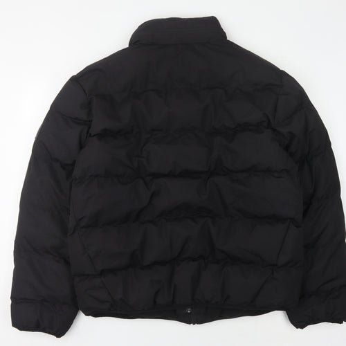 Lonsdale Men's Black 2XL Puffer Jacket with Zip