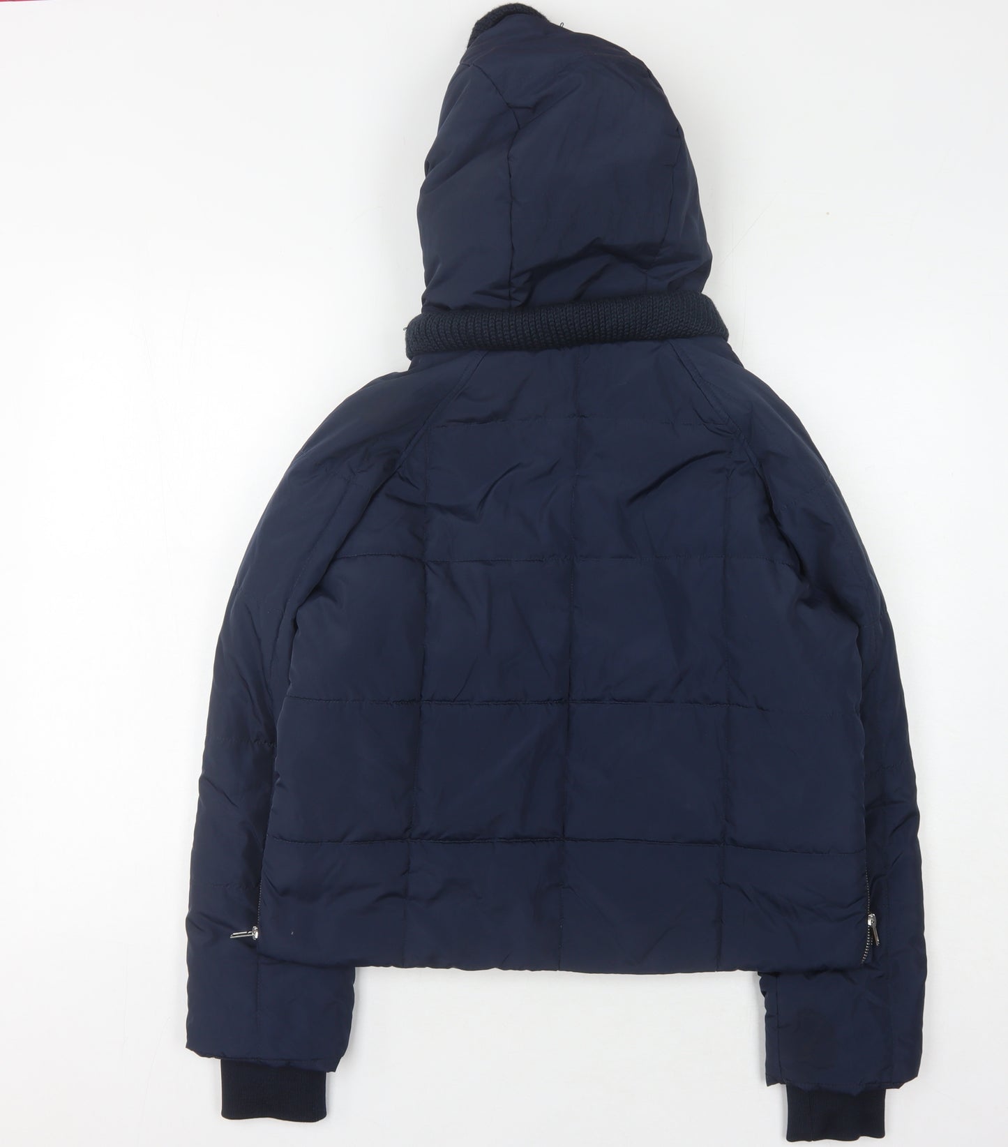 ASOS Women's Blue Puffer Jacket Size 8