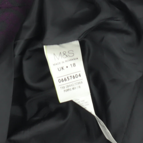 Marks and Spencer Women's Purple Dress Size 18