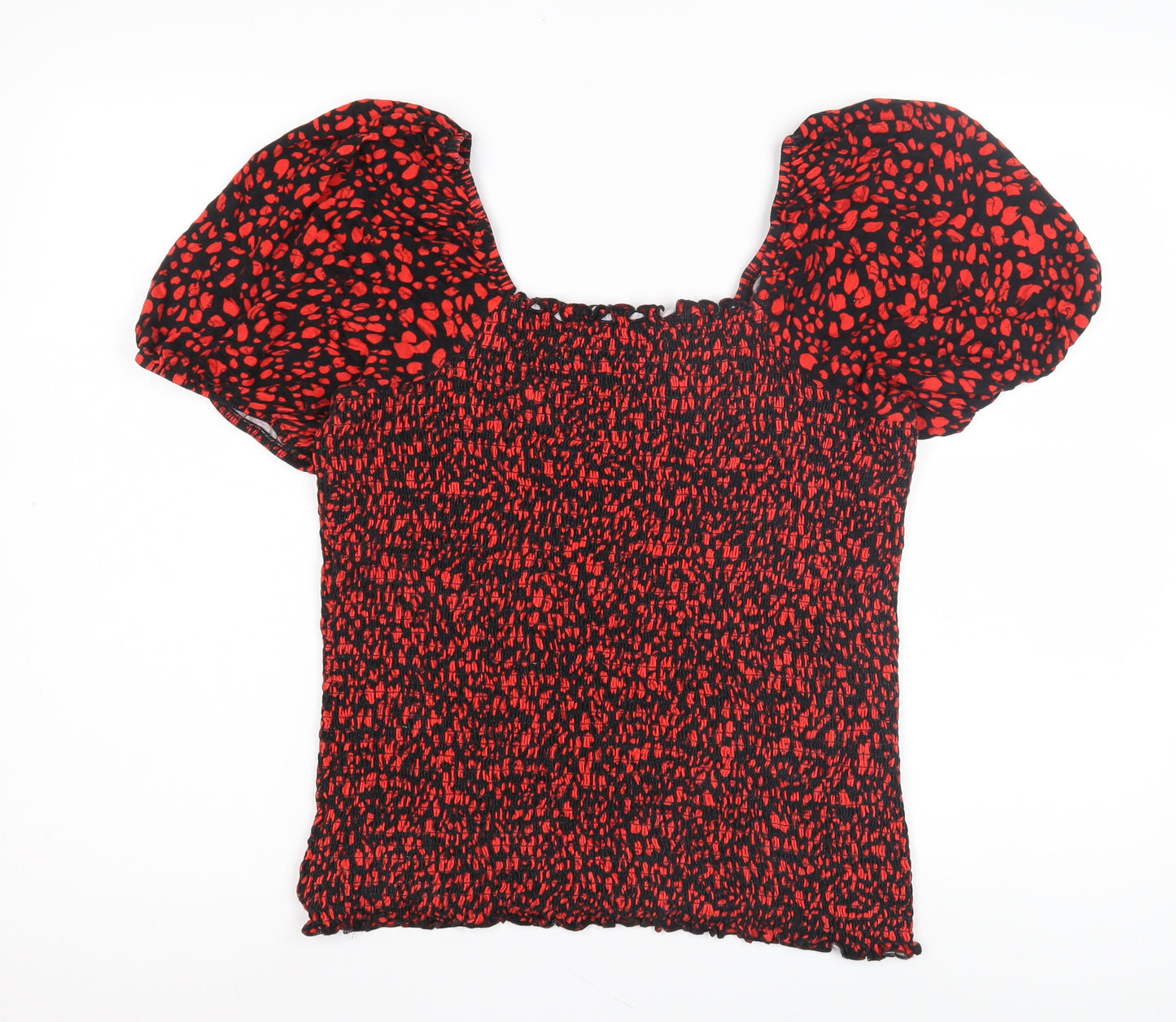 V by Very Women's Red Animal Print Blouse, Size 18