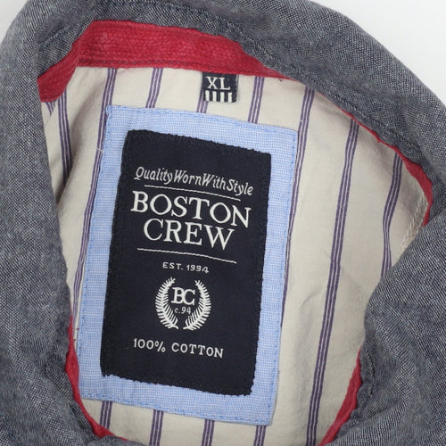 Boston Crew Men's Black XL Polo Shirt