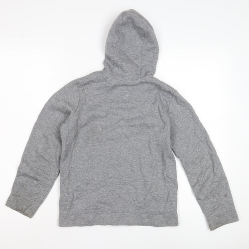 Nike Boys' Grey Full Zip Hoodie M - Casual Comfort Essential