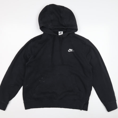 Nike Men's Black M Pullover Hoodie - Logo, Hooded