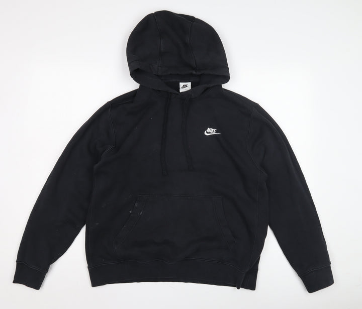 Nike Men's Black M Pullover Hoodie - Logo, Hooded