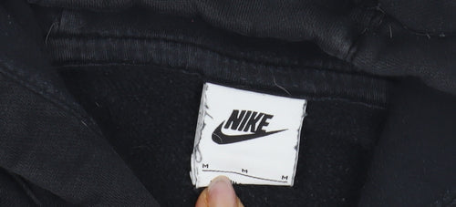 Nike Men's Black M Pullover Hoodie - Logo, Hooded
