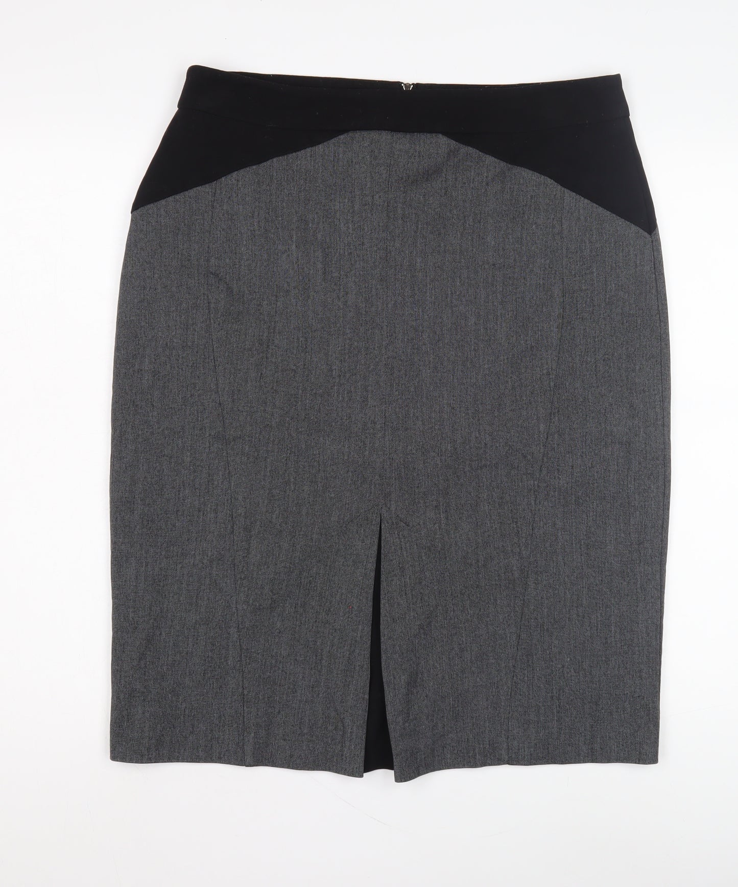 Debenhams Women's Grey Pencil Skirt Size 14