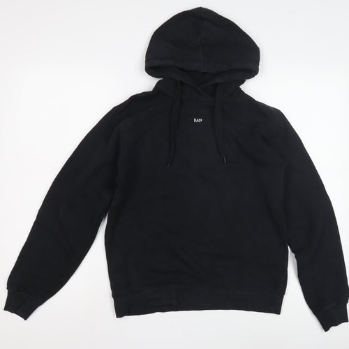 MP Men's Black Pullover Hoodie with Logo