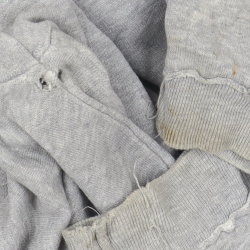 FCUK Jeans Women's Grey Hooded Pullover Hoodie, Size S
