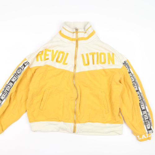 LALABOBO Women's Yellow Bomber Jacket Size 8