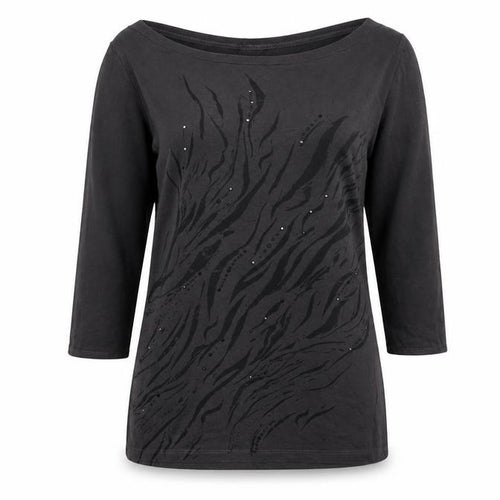Debenhams Women's Black Beaded Top, Size 14