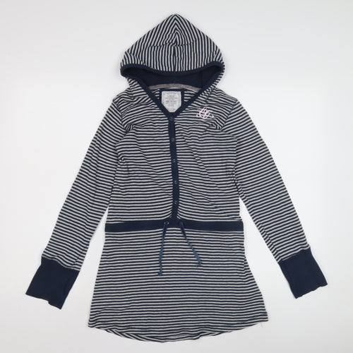 L.O.G.G. Girls Blue Striped Shirt Dress, 11-12 Years