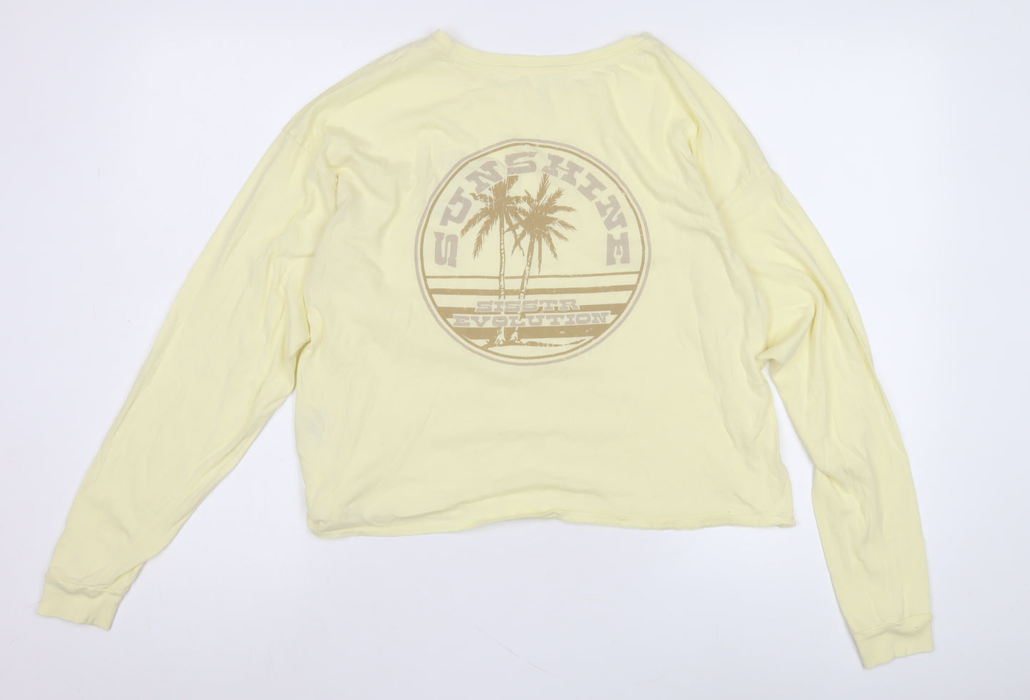 Sissi Women's Yellow Long Sleeve Beach T-Shirt - S