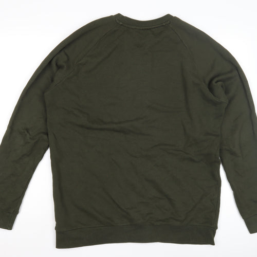 Adidas Men's Green Pullover Sweatshirt M