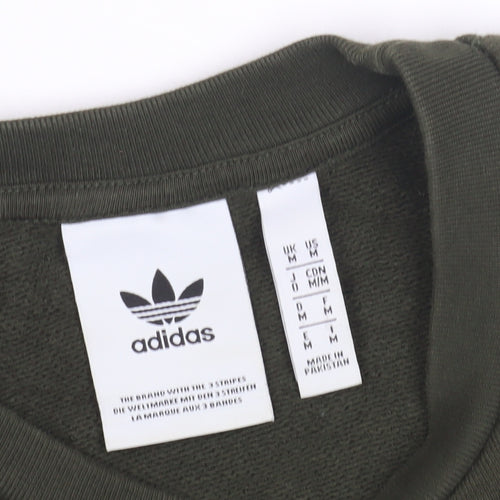 Adidas Men's Green Pullover Sweatshirt M