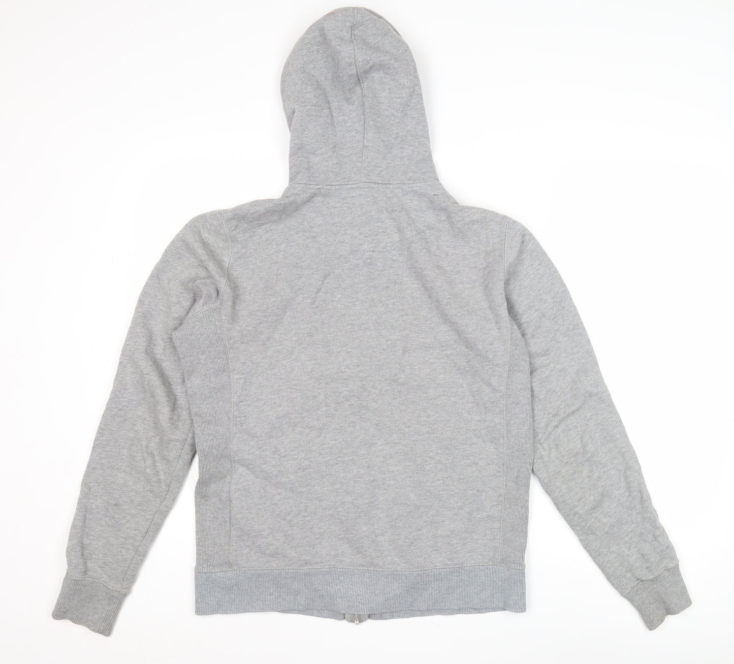 Nike Women's Grey Full Zip Hoodie - L, Activewear Essential