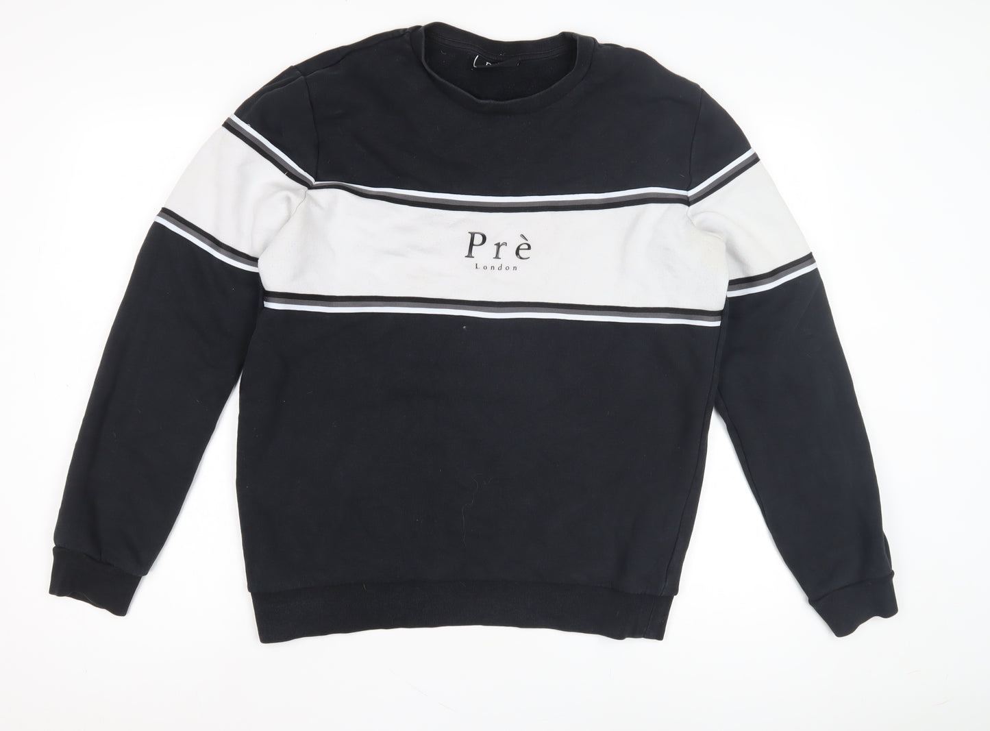 Prè London Men's Black Pullover Sweatshirt M