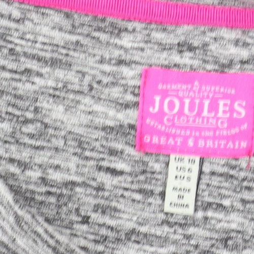 Joules Women's Grey Raglan Sleeve Jersey Dress Size 10