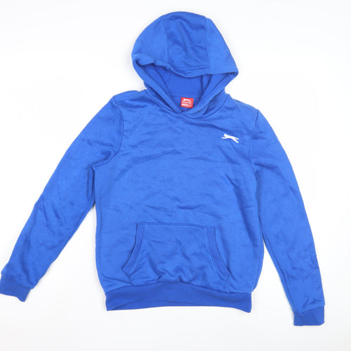 Slazenger Boys Blue Pullover Hoodie, 14-15 Years, Casual Essential