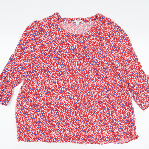 Anne Weyburn Women's Multicoloured Floral Tunic Blouse