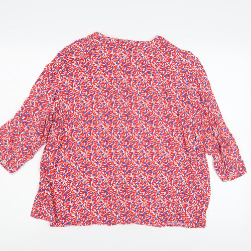 Anne Weyburn Women's Multicoloured Floral Tunic Blouse