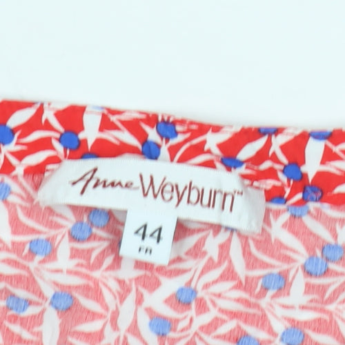 Anne Weyburn Women's Multicoloured Floral Tunic Blouse