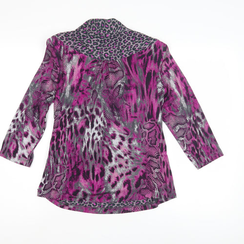Marks and Spencer Women's Multicoloured Wrap Blouse, Size 14