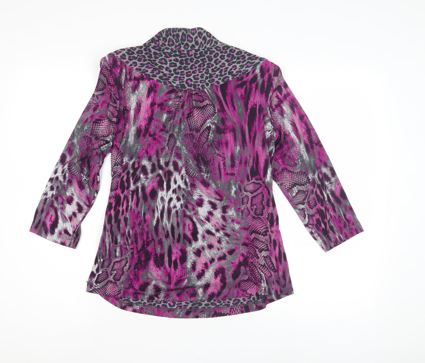 Marks and Spencer Women's Multicoloured Wrap Blouse, Size 14