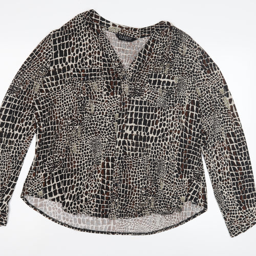 Classic Women's Multicoloured Animal Print Blouse 18