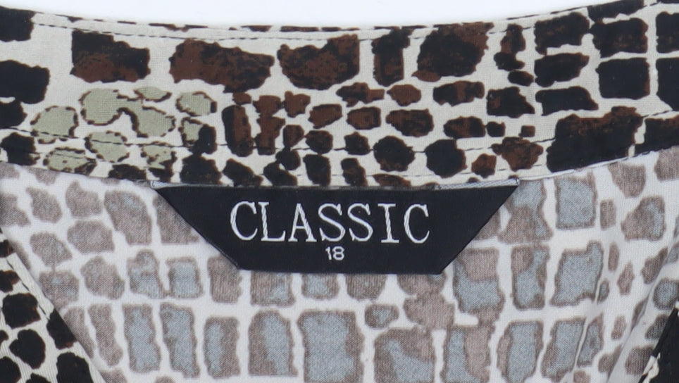 Classic Women's Multicoloured Animal Print Blouse 18