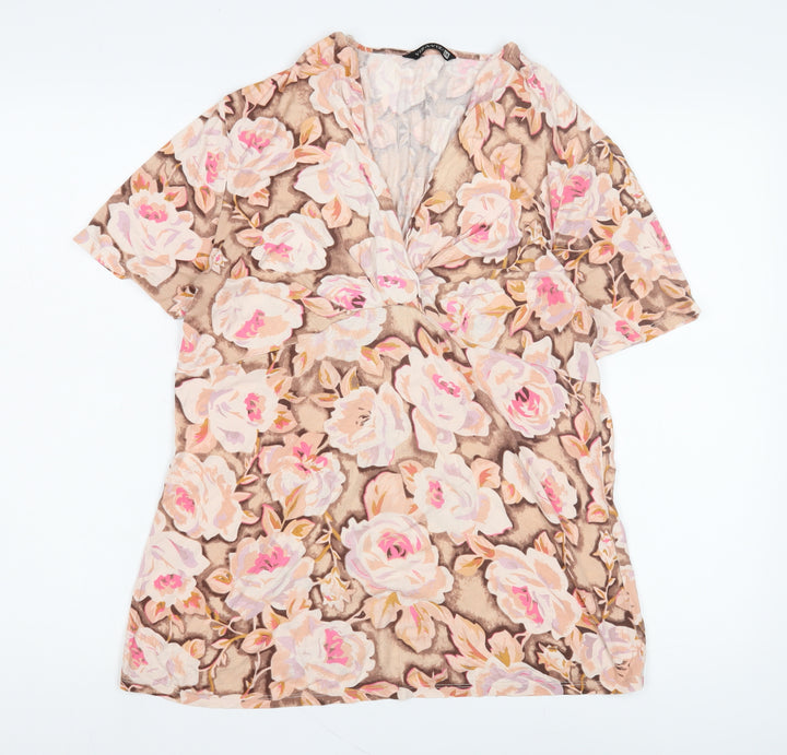 VIZ-A-VIZ Women’s Multicoloured Floral Top Size 14