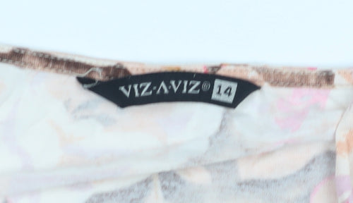 VIZ-A-VIZ Women’s Multicoloured Floral Top Size 14