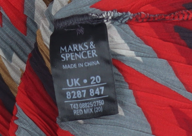 Marks and Spencer Women's Multicoloured Button-Up Shirt