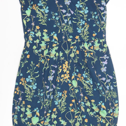 Sugarhill Boutique Women's Blue Floral Bodycon Dress