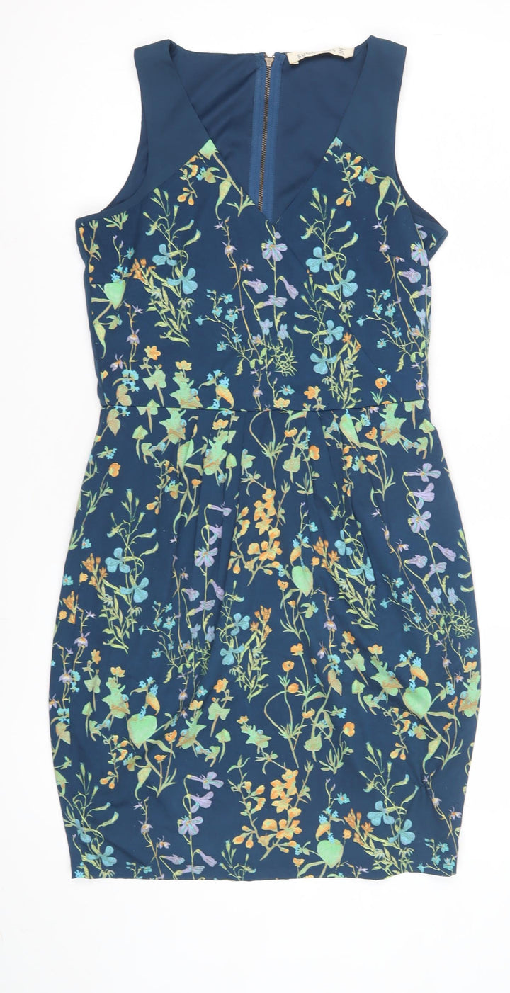 Sugarhill Boutique Women's Blue Floral Bodycon Dress