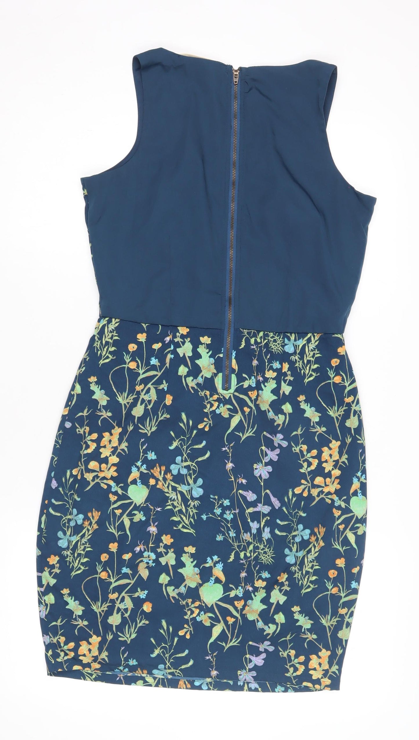 Sugarhill Boutique Women's Blue Floral Bodycon Dress