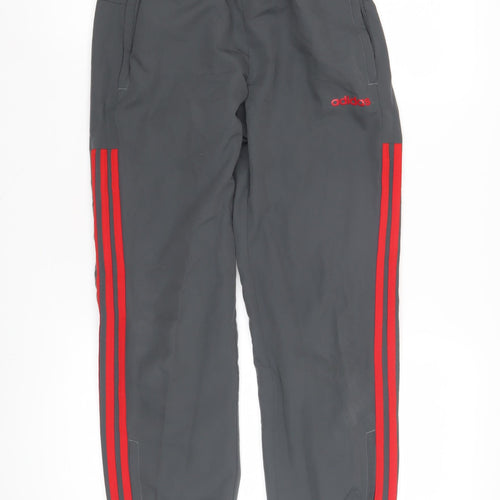 Adidas Boys Grey Track Pants 11-12 Years