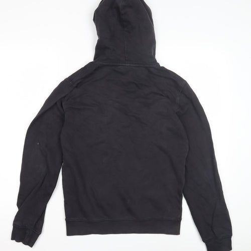 Champion Unisex Black Hoodie XS, Logo Pullover