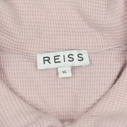 Reiss Men's Pink XL Polo Short Sleeve Casual