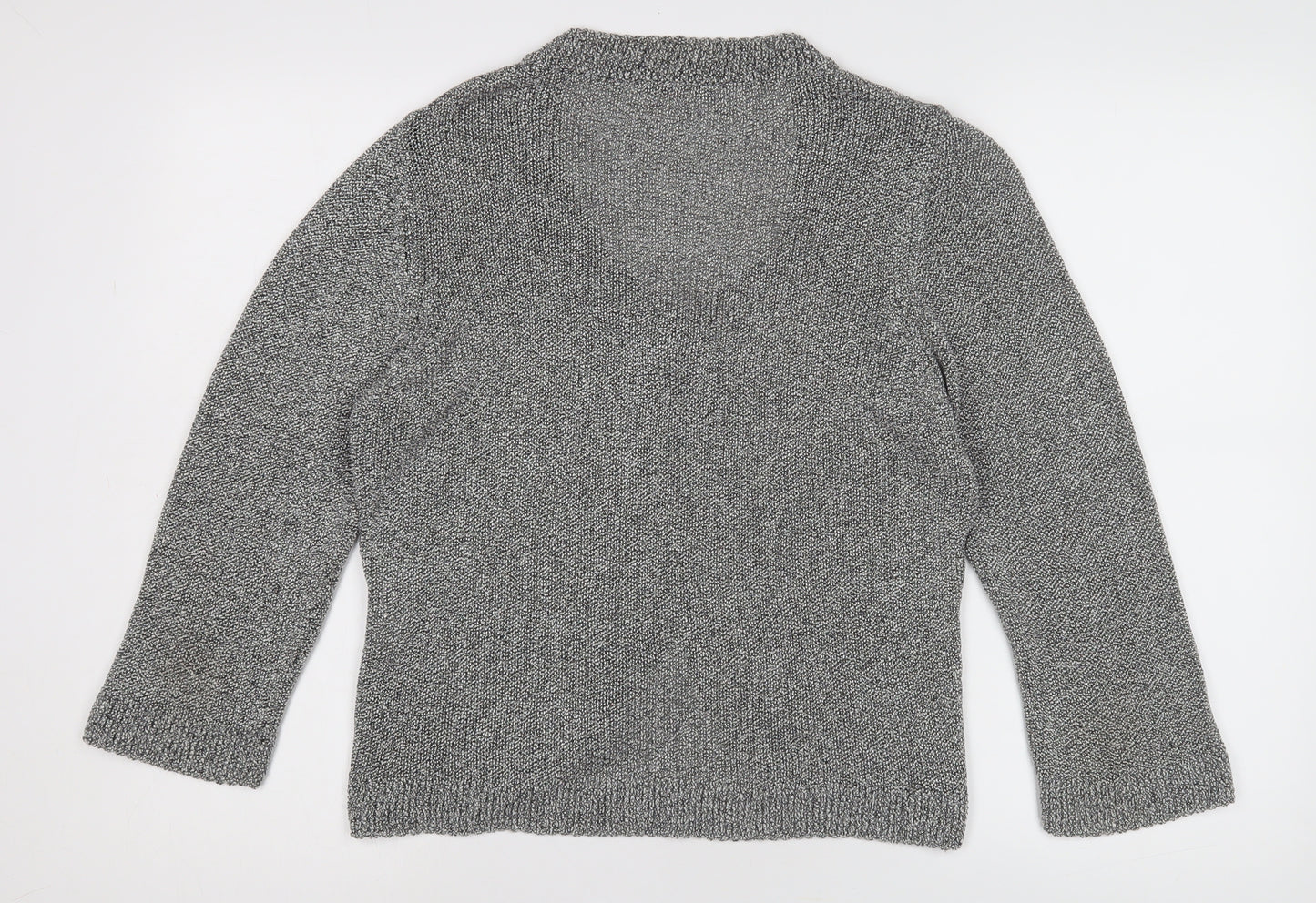 Per Una Women’s Grey V-Neck Cardigan Size 16