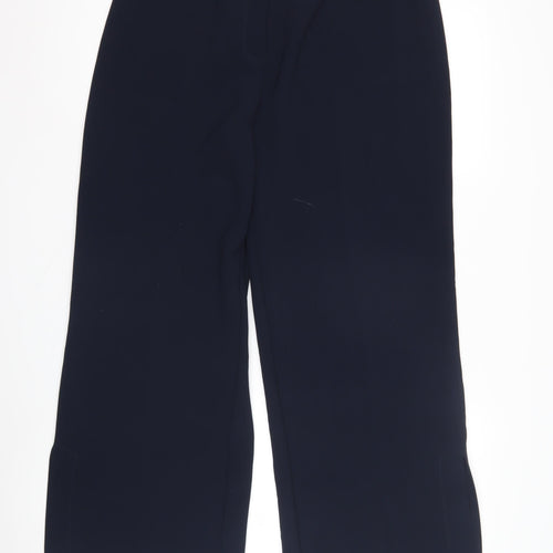 Marks and Spencer Women's Blue Wide-Leg Trousers Size 14