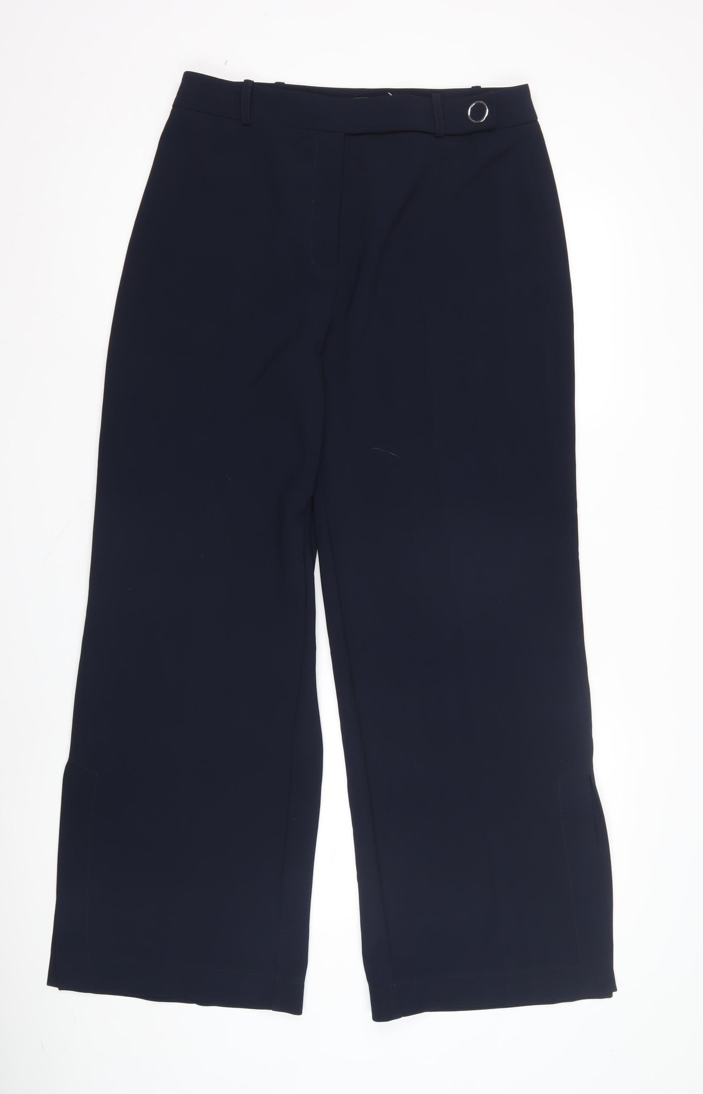 Marks and Spencer Women's Blue Wide-Leg Trousers Size 14