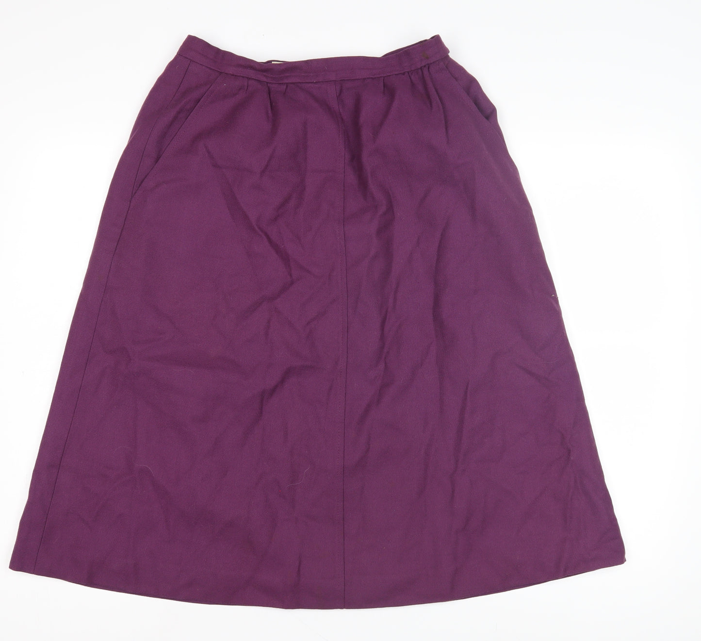Jaeger Women's Purple Wool Skirt Size 12