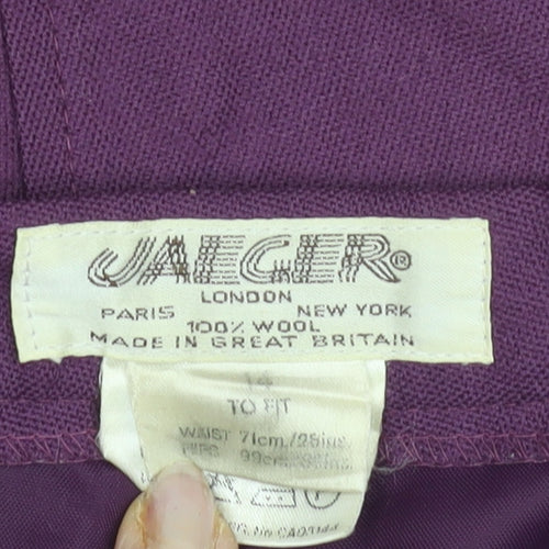 Jaeger Women's Purple Wool Skirt Size 12