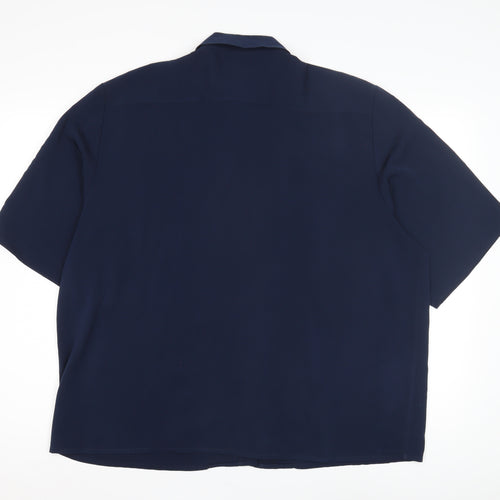 Alexon Women's Blue Button-Up Shirt Size 18