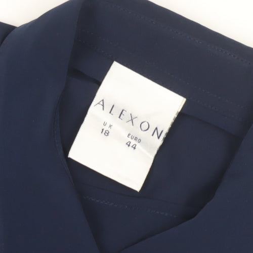 Alexon Women's Blue Button-Up Shirt Size 18