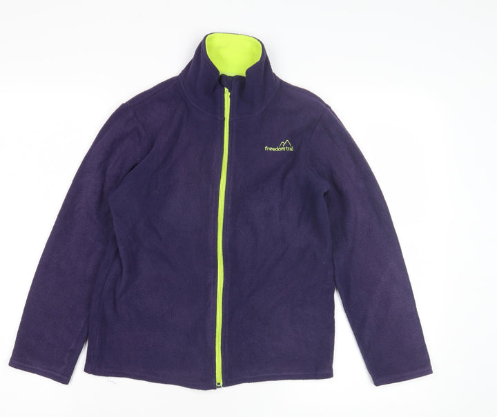 Freedom Trail Boys Purple Fleece Jacket, Size 32, Lightweight