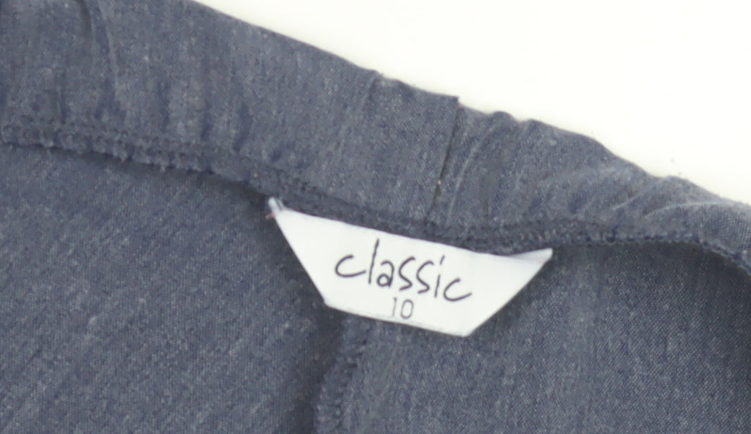 Comfort Plus Women's Blue Trousers Size 10 Classic