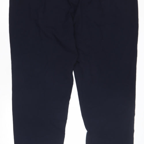 Marks and Spencer Women's Blue Straight-Leg Trousers