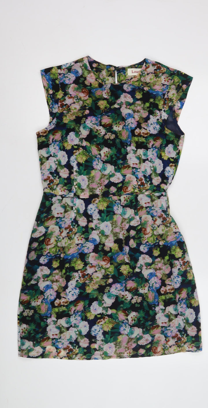 Louche Women's Multicoloured Floral Dress Size 10