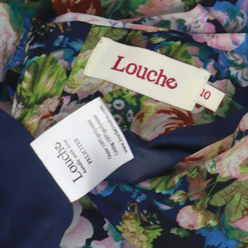 Louche Women's Multicoloured Floral Dress Size 10